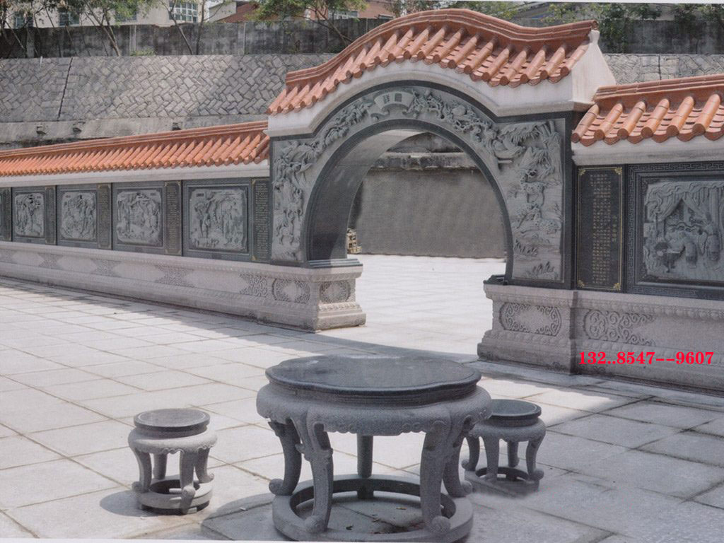 寺院浮雕壁畫(huà)圍墻