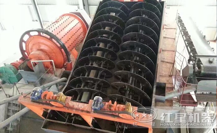 螺旋洗砂機(jī)現(xiàn)場