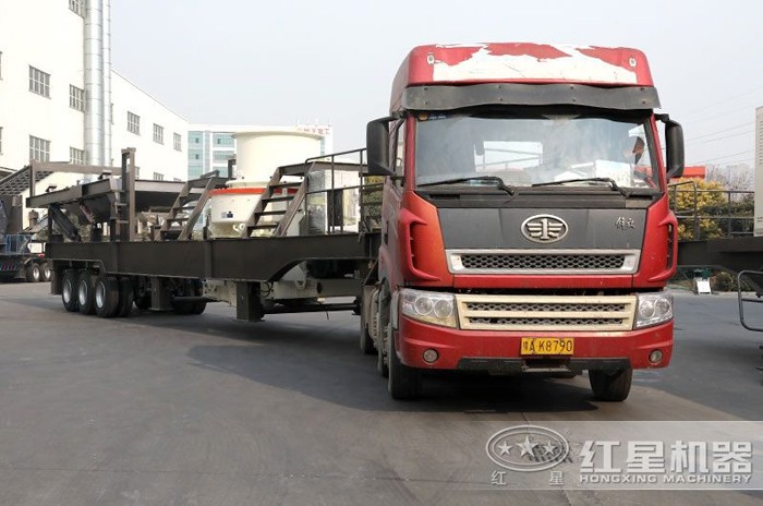 移動型石灰石打砂機 移動型石灰石打砂機