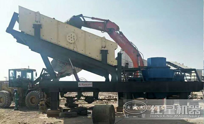 移動制沙機施工現(xiàn)場 移動制沙機施工現(xiàn)場