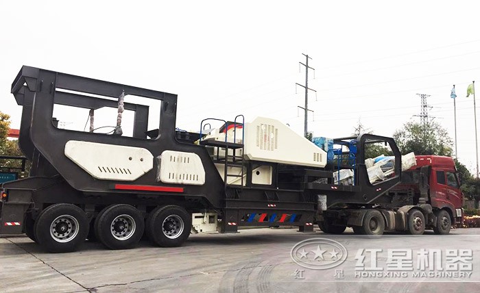 移動式石子破碎機發(fā)貨