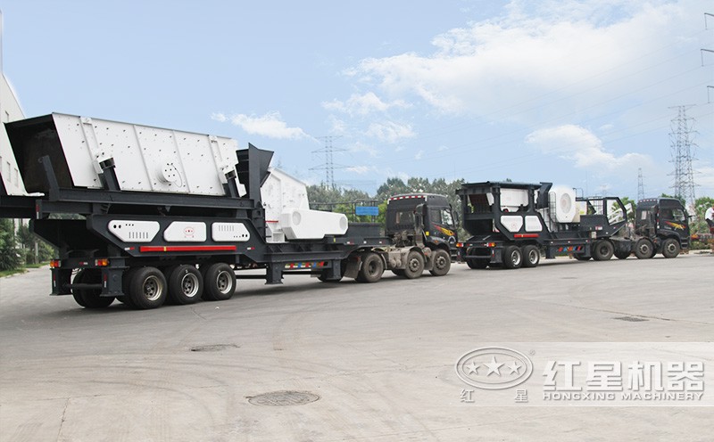 車載式流動石子破碎站，發(fā)貨快