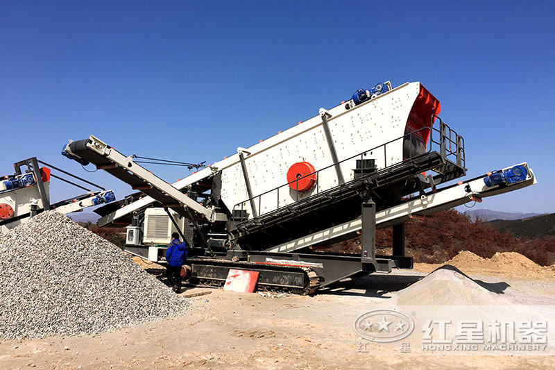 移動(dòng)式制砂機(jī)現(xiàn)場(chǎng) 移動(dòng)式制砂機(jī)現(xiàn)場(chǎng)