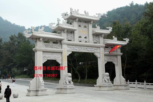 江南樣式石牌樓，江蘇浙江地區(qū)石雕牌樓