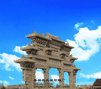 石牌坊-石牌樓-金山寺牌樓浮雕圖案的吉祥寓意 石牌坊-石牌樓-金山寺牌樓浮雕圖案的吉祥寓意