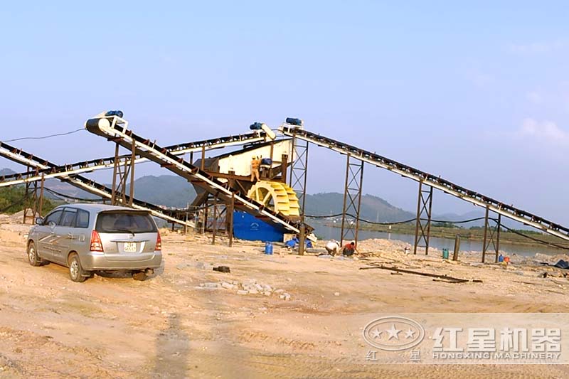 遼寧朝陽(yáng)客戶石子清洗機(jī)械實(shí)拍