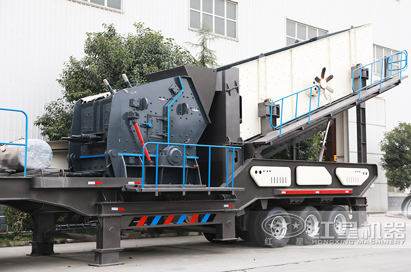 移動(dòng)式立式反擊破碎機(jī)，可隨地移動(dòng)快捷智能