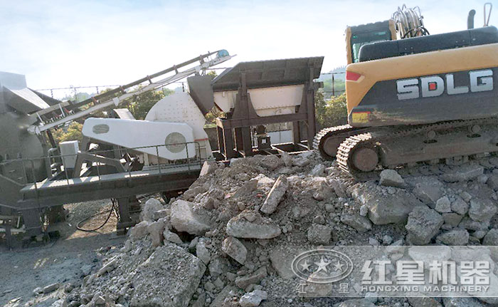 混凝土破碎機(jī)，破碎物料細(xì)節(jié)