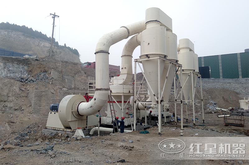 生產(chǎn)線(xiàn)中的雷磨機(jī)